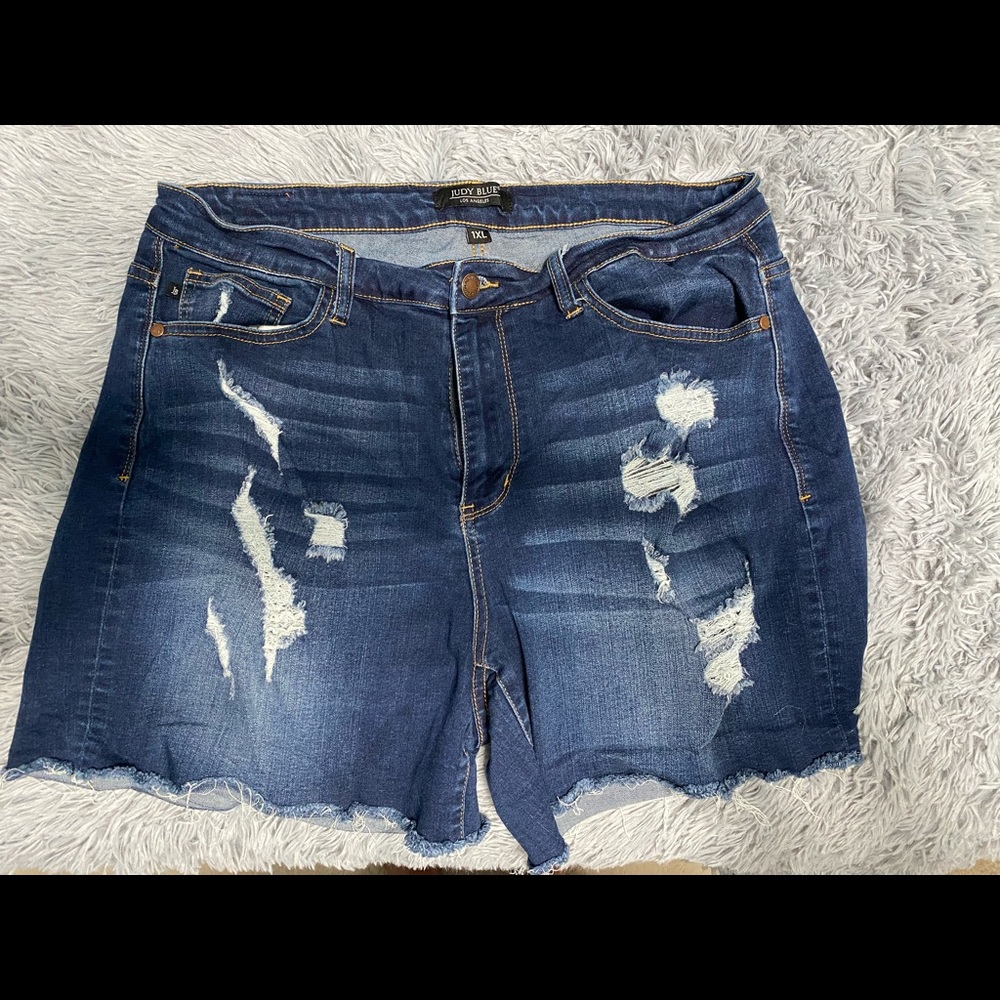 Judy Blue Distressed Shorts